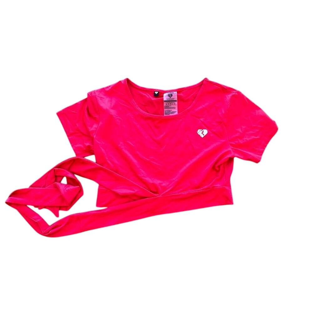 Women's Best Red Cropped Tee with Waist Tie